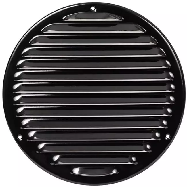 Kratka wentylacyjna metalowa okrągła Ø200 mm czarna - MR200M