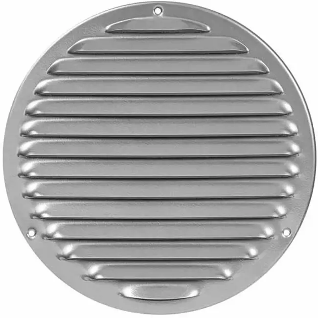 Kratka wentylacyjna metalowa okrągła Ø200 mm szara - MR200P