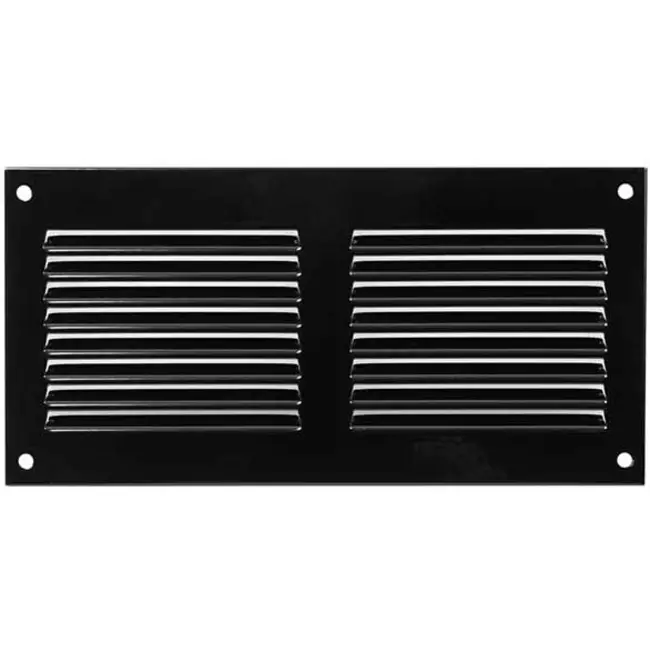 Kratka metalowa 200x100mm czarna - MR2010M