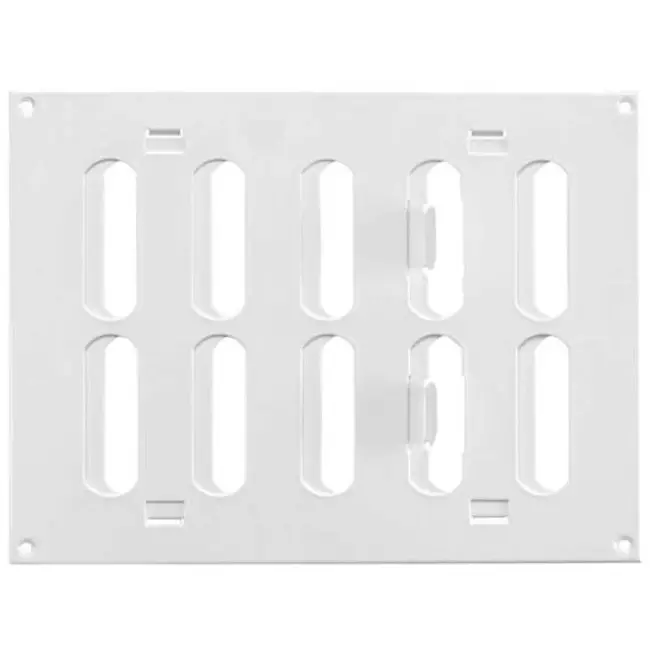 Regulowany metalowy nawiewnik liniowy 200x150 biały - MR2015R