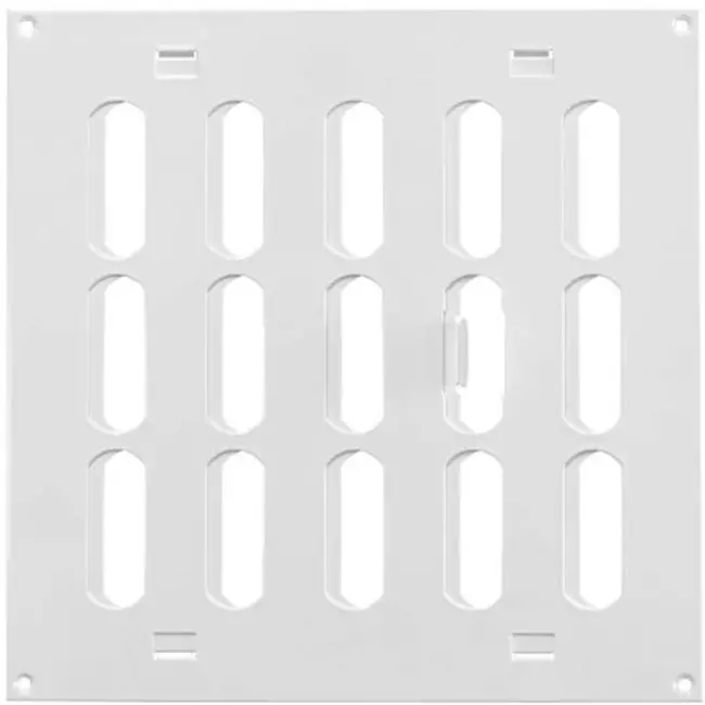 Regulowany metalowy nawiewnik liniowy 200x200 biały - MR2020R