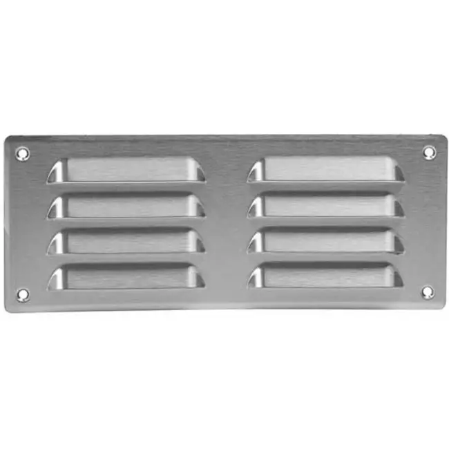 Kratka wentylacyjna metalowa prostokątna 260 x 105 mm stal nierdzewna - MR26105i