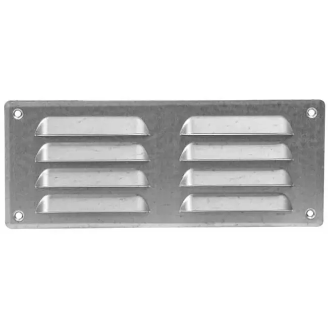 Kratka wentylacyjna metalowa prostokątna 260 x 105 mm sinc - MR26105Zn