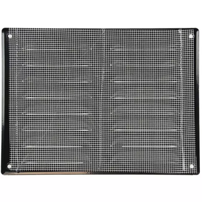 Kratka wentylacyjna metalowa prostokątna 260 x 190 mm czarna - MR2619M