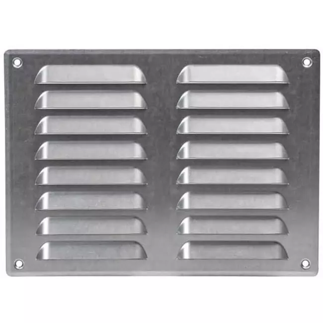 Kratka wentylacyjna metalowa prostokątna 260 x 190 mm sinc - MR2619Zn