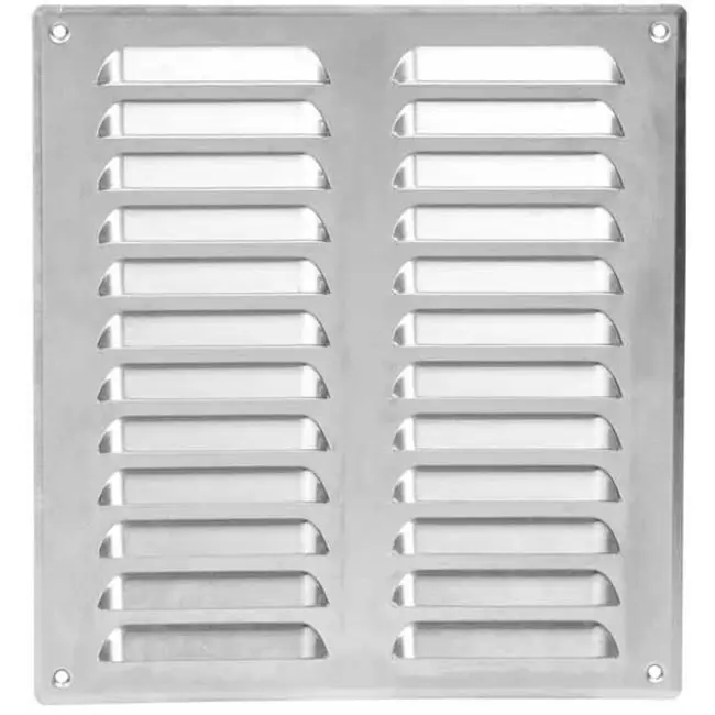 Kratka wentylacyjna metalowa prostokątna 260 x 280 mm aluminiowa - MR2628Al
