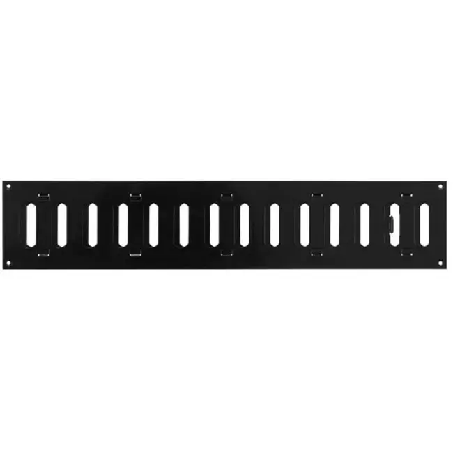 Regulowany metalowy nawiewnik liniowy 500x100 czarny - MR5010RM