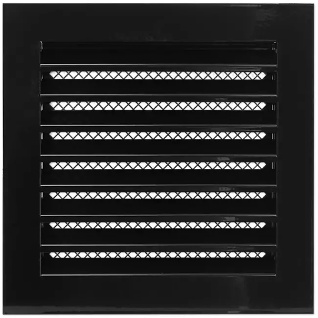 Kratka metalowa przemysłowa 200x200mm Czarna - MRF2020M