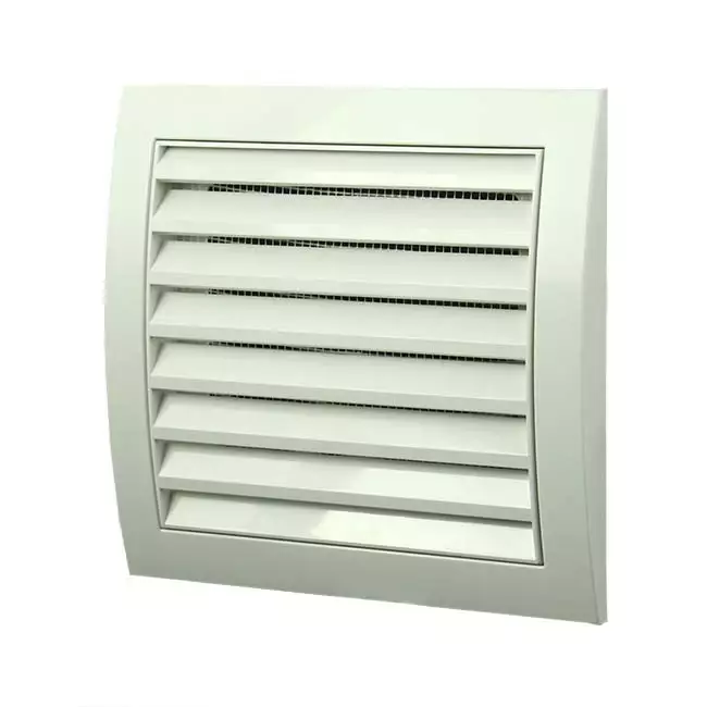 Kratka ścienna 150x150 biała - N10
