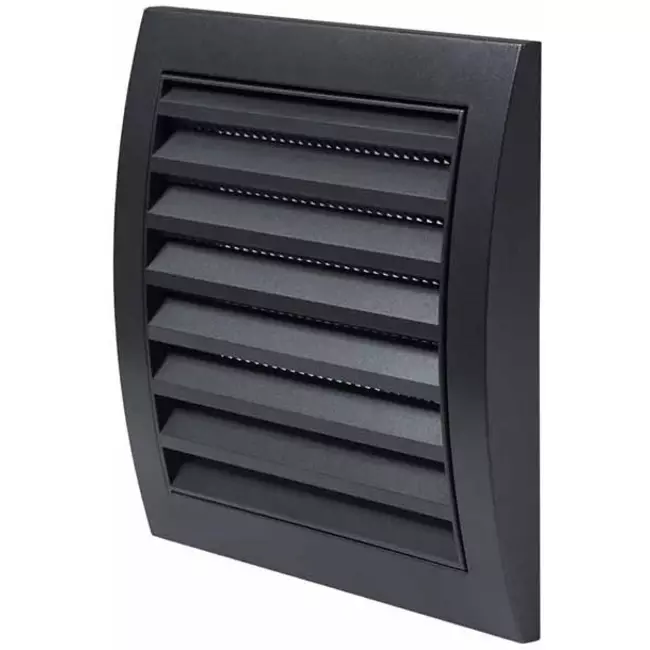 Kratka ścienna 150 x 150 mm antracytowa - N10A