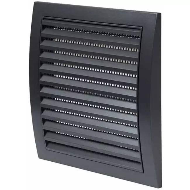 Kratka ścienna 190 x 190 mm antracyt - N12A