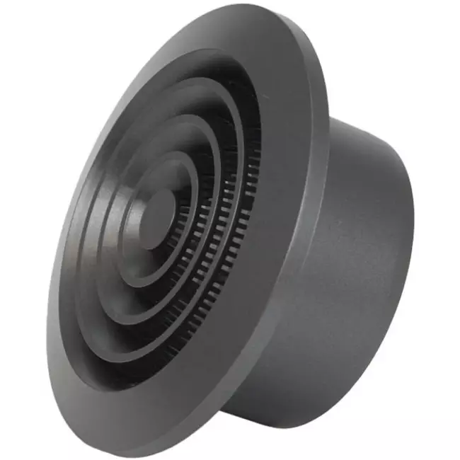 Okrągła kratka wentylacyjna Ø125 mm antracyt - NGA125A