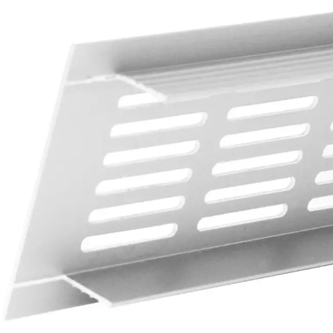 Listwa przypodłogowa aluminiowa - biała L=500mm x H=40mm -RA450