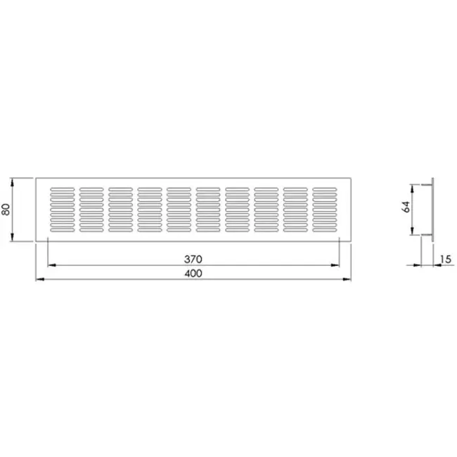 Listwa przypodłogowa aluminiowa - złota L=400mm x H=80mm -RA840G