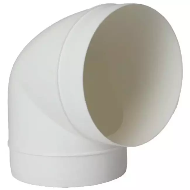 Okrągła plastikowa 90 ° kolano średnica : 150 mm AL150-90