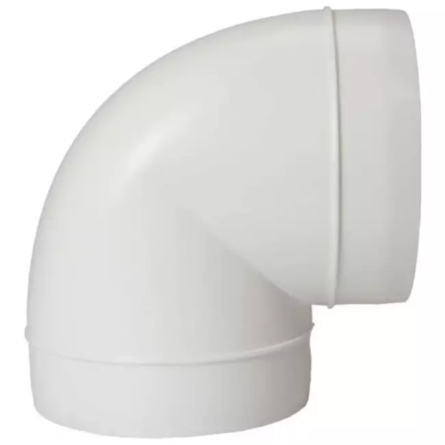 Okrągła plastikowa 90 ° kolano średnica : 150 mm AL150-90