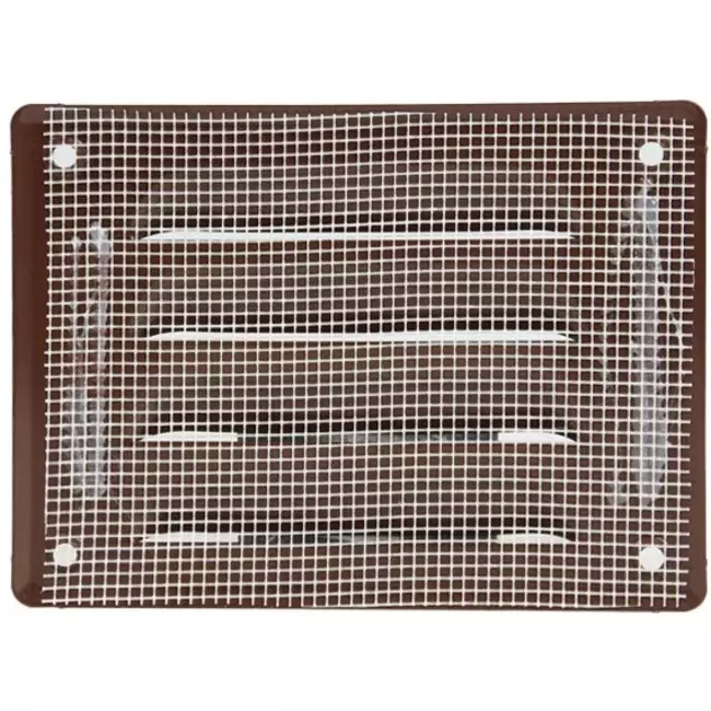 Kratka wentylacyjna metalowa prostokątna 140 x 105 mm brązowa - MR14105B