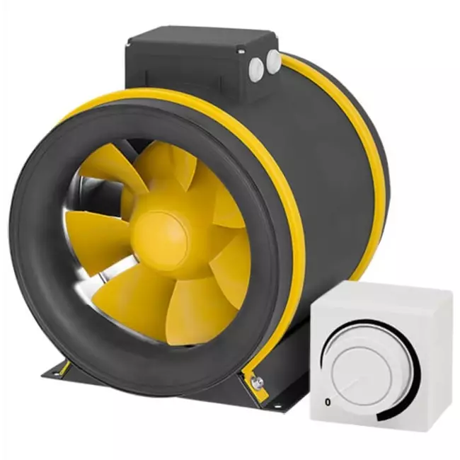 Wentylator kanałowy Ruck® ETAMASTER z silnikiem EC 1780m³/h - Ø 250 mm + potencjometr obsługowy 10 kO