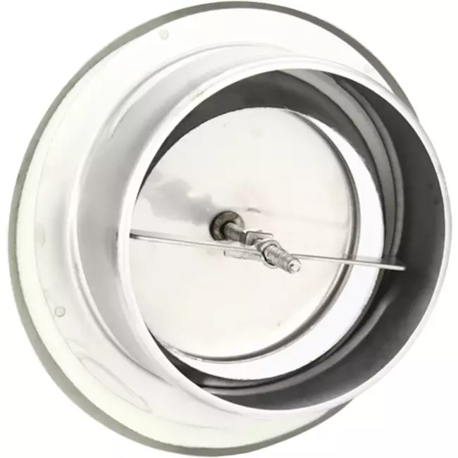 Zawór wentylacyjny wyciągowy ze stali nierdzewnej Ø 125 mm z kołnierzem mocującym - DVS125Y/1