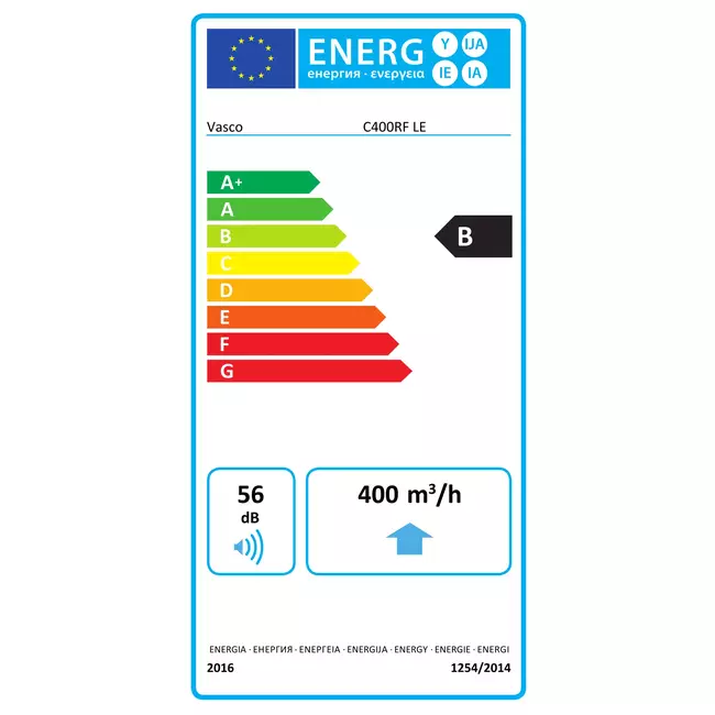 Vasco C400 Basic RF LE Pakiet 400 m³/h + czujnik wilgotności + sterowanie RFT + 4 zawory