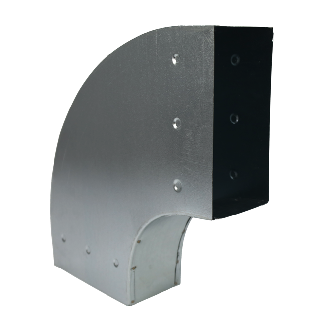 Kolanko 90 stopni 220x80 mm poziome do przewodów