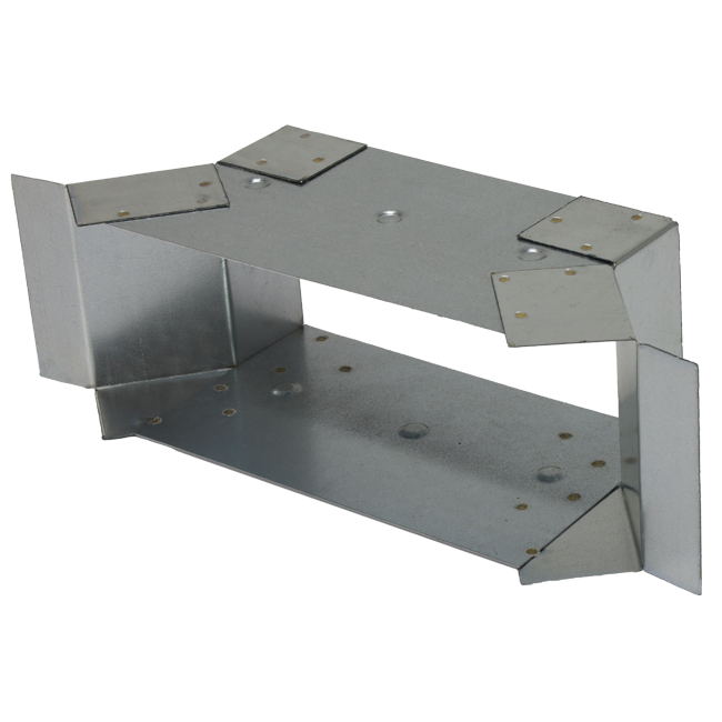 Przyłącze boczne 220x80 mm dla rury spalinowej