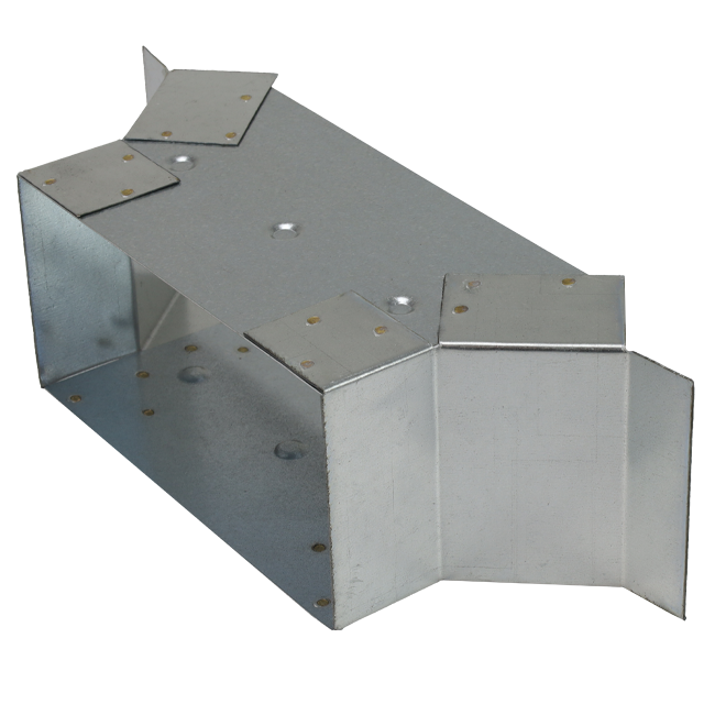 Przyłącze boczne 220x80 mm dla rury spalinowej