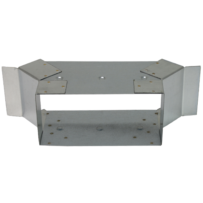 Przyłącze boczne 220x80 mm dla rury spalinowej