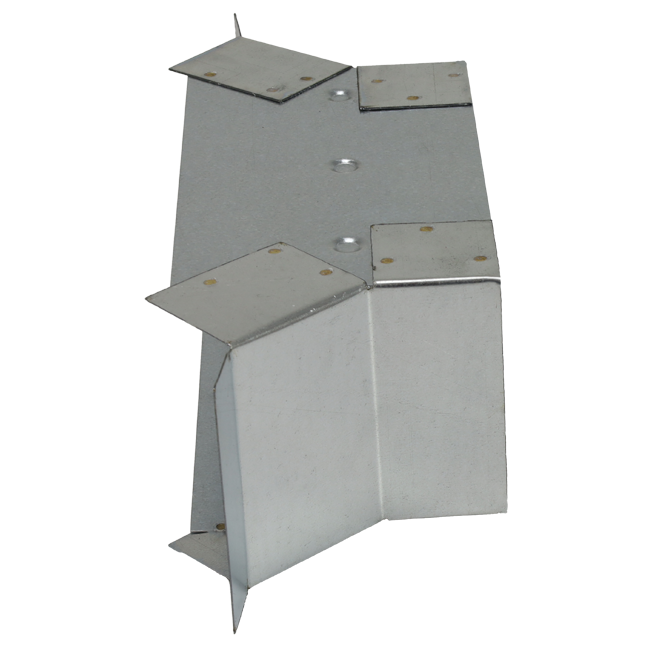 Przyłącze boczne 220x80 mm dla rury spalinowej