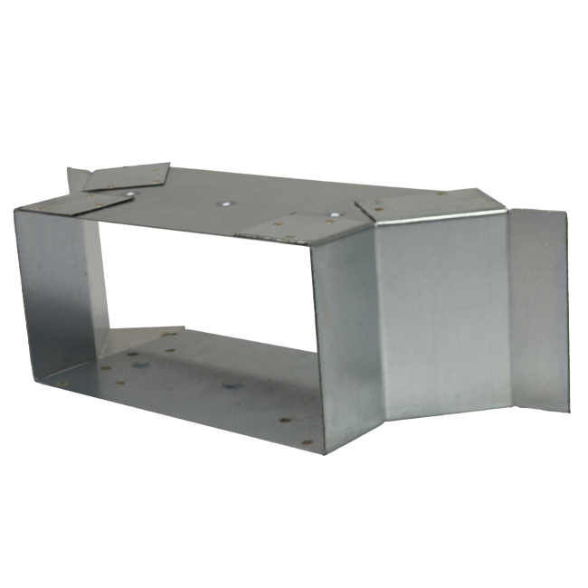 Przyłącze boczne 220x80 mm dla rury spalinowej