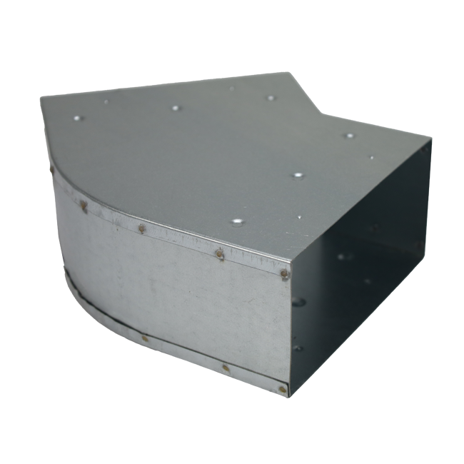 Kolanko 45 stopni 220x80 mm poziome do przewodów