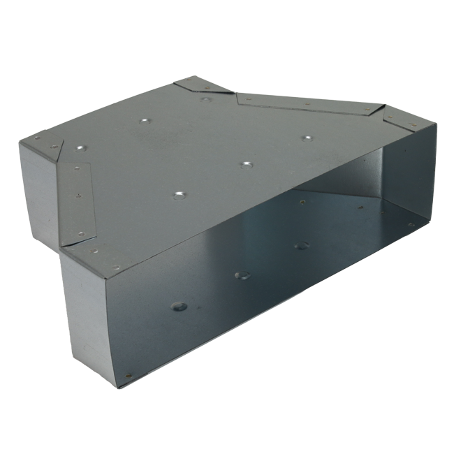 Redukcja 300 x 80 mm na 220 x 80 mm do galwanizowanego kanału prostokątnego