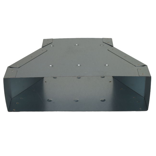 Redukcja 300 x 80 mm na 220 x 80 mm do galwanizowanego kanału prostokątnego