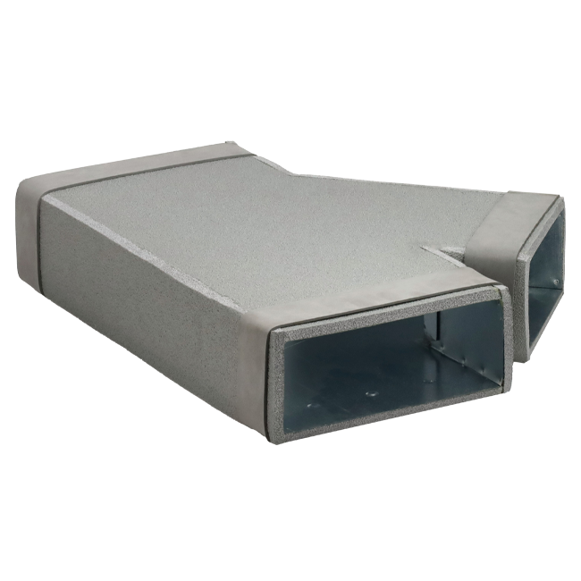 Trójnik Thermoduct 45 stopni 220x80 - 170x80 do kanałów wentylacyjnych