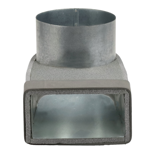 Kolanko Thermoduct 170 mm x 80 mm do średnicy 160 mm do kanałów wentylacyjnych