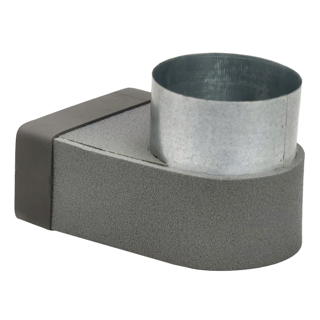 Kolanko Thermoduct 170 mm x 80 mm do średnicy 160 mm do kanałów wentylacyjnych