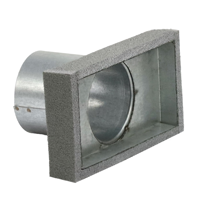 Pokrywa końcowa termoprzewodu 220x80 mm ze średnicą przyłącza 80 mm