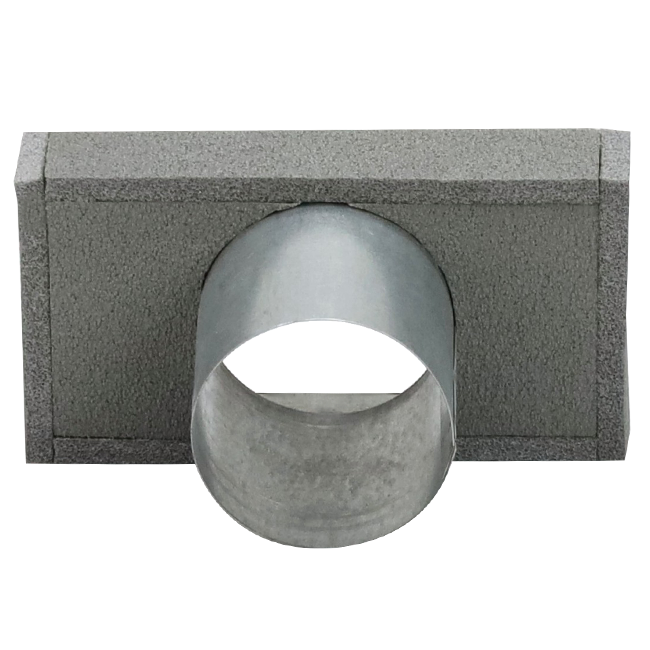 Pokrywa końcowa termoprzewodu 220x80 mm ze średnicą przyłącza 80 mm