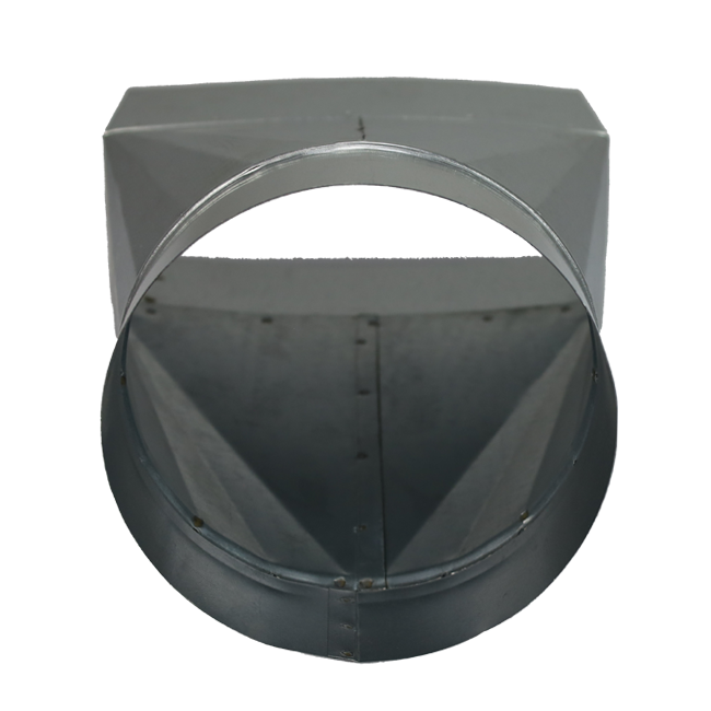 Adapter 220x80 mm do średnicy 150 mm dla kanałów