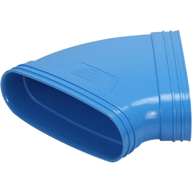 Wavin Ventiza Kolano 45 stopnie PVC owalne 235x80 mm poziome M/S