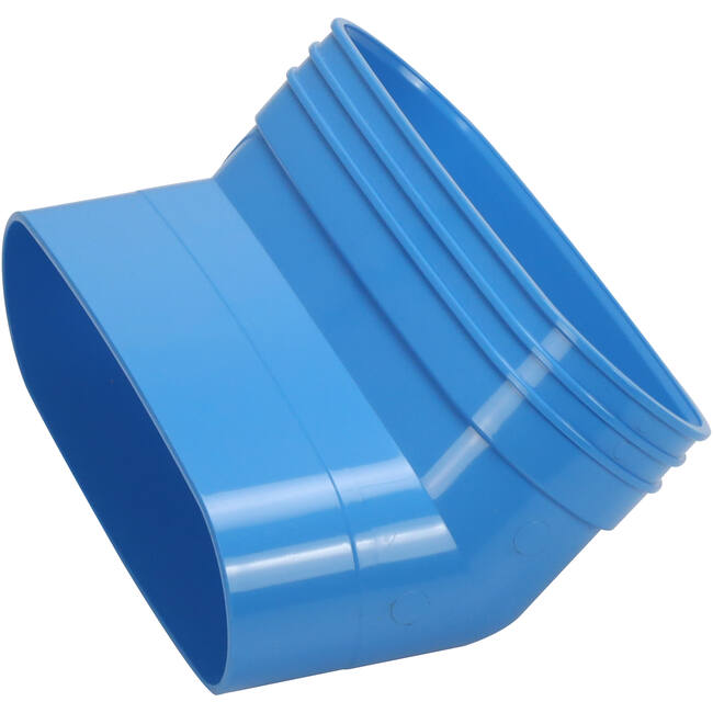 Wavin Ventiza Kolano 45 stopnie PVC owalne 235x80 mm pionowy M/S