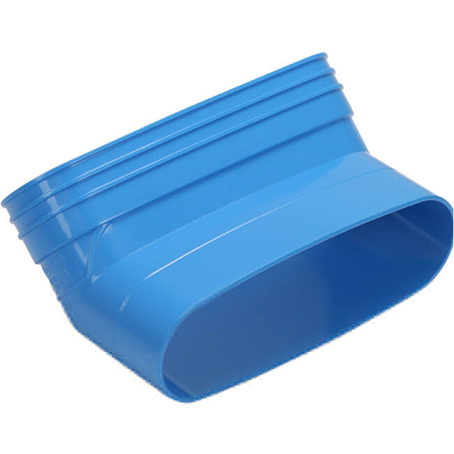 Wavin Ventiza Kolano 45 stopnie PVC owalne 235x80 mm pionowy M/S