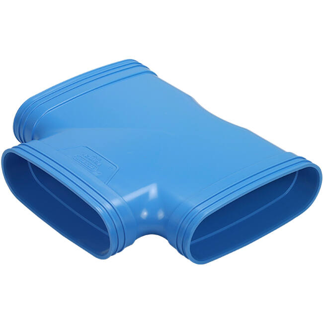Wavin Ventiza Trójnik 90 stopnie PVC owalny 195x80 mm M/M/M