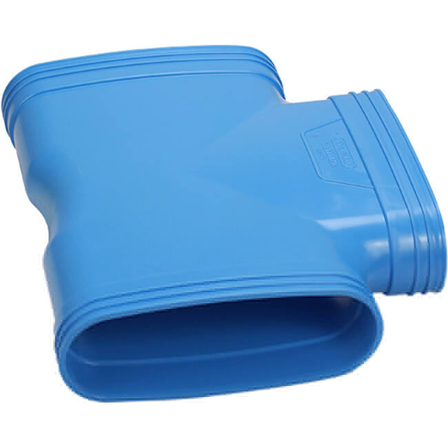 Wavin Ventiza Trójnik 90 stopnie PVC owalny 195x80 mm M/M/M