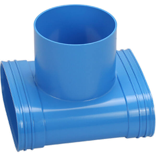 Wavin Ventiza T-stuk PVC owalny 195x80x100 według średnicy 125 mm M/M/M