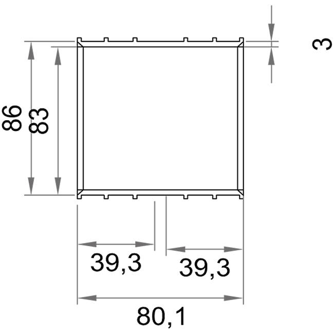 Wavin Ventiza Łącznik PVC owalny 195x80 mm M/M