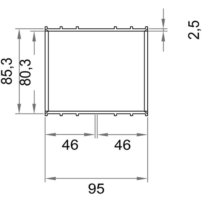 Wavin Ventiza Rura overszuwająca PVC owalna 235x80 mm M/M