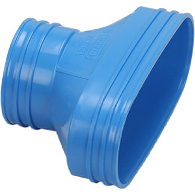 Wavin Ventiza Przejście PVC owalne 195x80 mm do 80 mm M/M