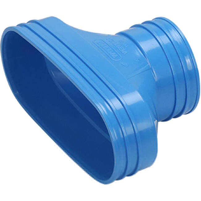Wavin Ventiza Przejście PVC owalne 195x80 mm do 80 mm M/M