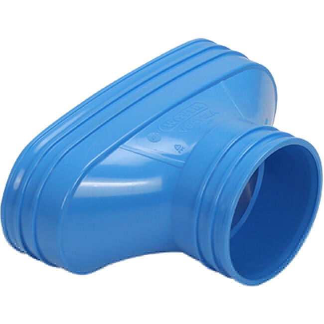 Wavin Ventiza Przejście PVC owalne 195x80 mm do 80 mm M/M